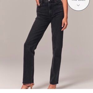 Abercrombie & Fitch High Rise Black Jeans